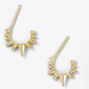 MELINDA MARIA GABRIELLA’S LITTLE SISTA GOLD HOOP EARRINGS NWT